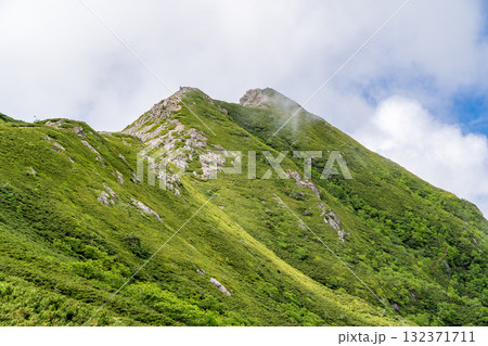 百間洞下降点から見る大沢岳　南アルプス聖岳と兎岳登山 132371711