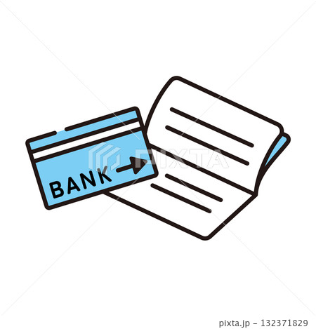 銀行カードと通帳 銀行カードと通帳 132371829