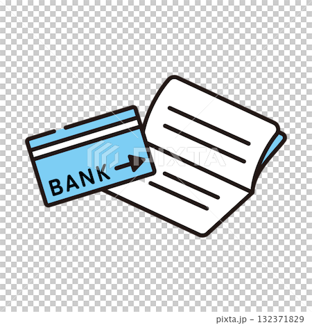 銀行カードと通帳 銀行カードと通帳 132371829