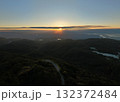 六甲山からの眺め　大阪平野の夜明け 132372484