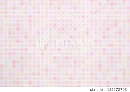パステルピンクの幾何学格子模様_和紙テクスチャの和モダン背景素材 パステルピンクの幾何学格子模様_和紙テクスチャの和モダン背景素材 132372798