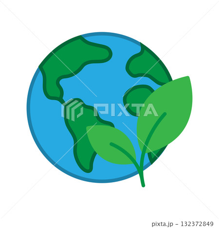Global Environment Protection Symbol. Ecology, Planet, and Nature Concept Global Environment Protection Symbol. Ecology, Planet, and Nature Concept 132372849