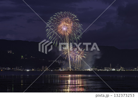 岡谷湖畔公園から観る諏訪湖祭湖上花火大会 岡谷湖畔公園から観る諏訪湖祭湖上花火大会 132373253
