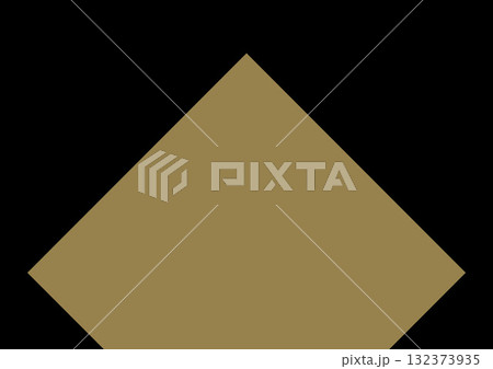 高級感のある金色/ベージュ色の幾何学模様のワンポイント背景 132373935