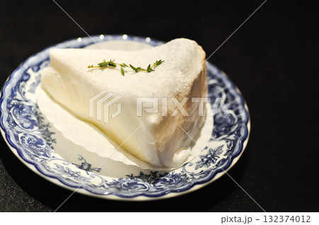 moji newyork cheesecake, moji cake or newyork cheesecake or piece of cake 132374012