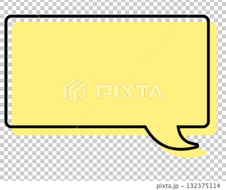Simple speech bubble with misaligned lines - Rectangle 132375114