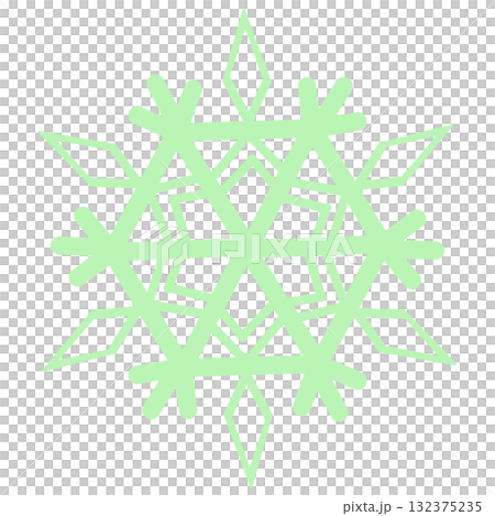 Beautiful pale green snowflakes Beautiful pale green snowflakes 132375235