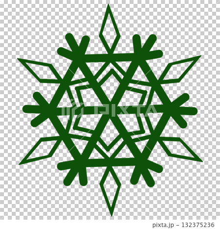 美麗的綠色雪花 美麗的綠色雪花 132375236