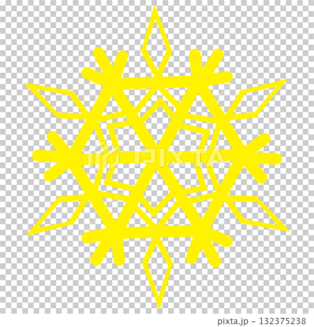 美麗的黃色雪花 美麗的黃色雪花 132375238