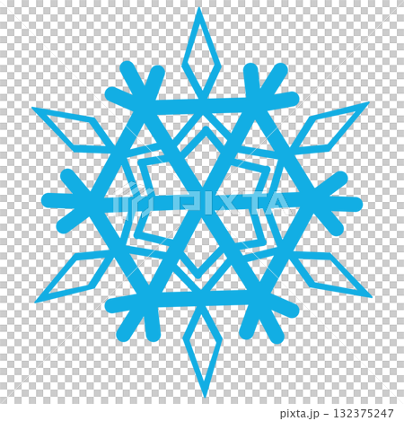 Beautiful light blue snowflakes 132375247