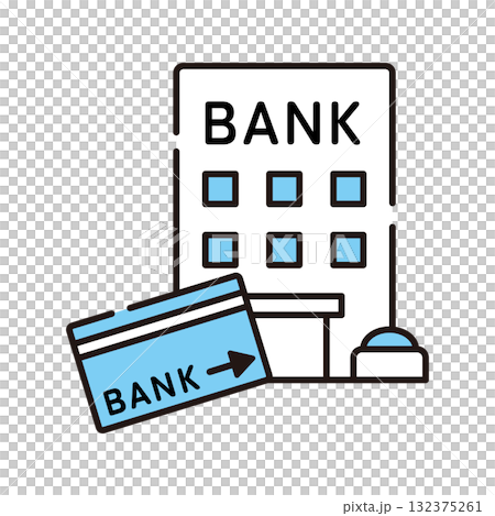 銀行やお金のアイコン 132375261