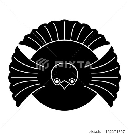 家紋　雀 132375867