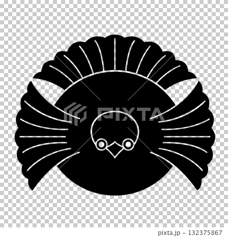 家紋　雀 132375867