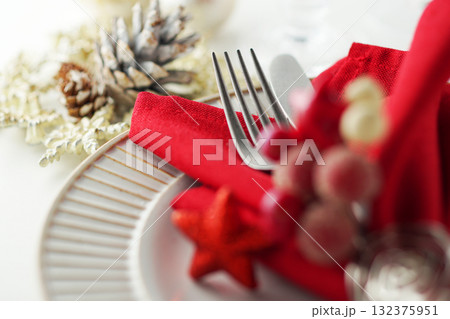 クリスマス・テーブルコーディネート・イメージ クリスマス・テーブルコーディネート・イメージ 132375951
