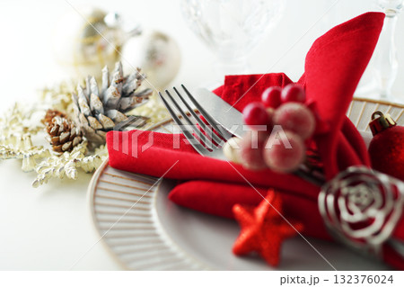 クリスマス・テーブルコーディネート・イメージ 132376024