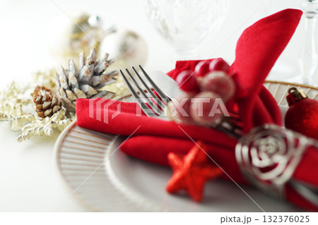 クリスマス・テーブルコーディネート・イメージ 132376025