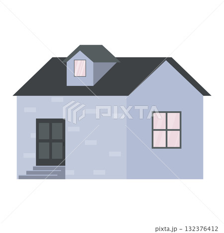 country house illustration 132376412