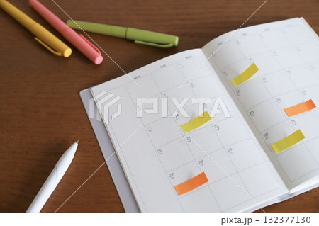 手帳　スケジュールイメージ 132377130