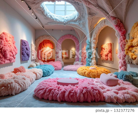 フリースで出来た美術館 フリースで出来た美術館 132377276