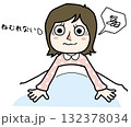 不眠症で眠れない女性 132378034