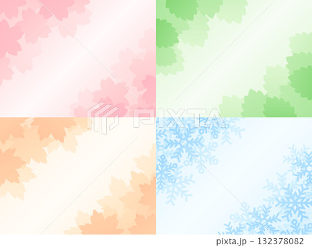 四季のイメージの背景セット 四季のイメージの背景セット 132378082