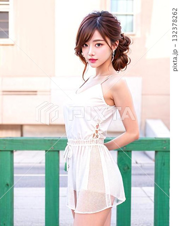 美しい女性のポートレート 132378262