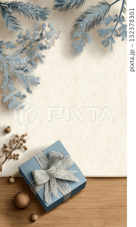 プレゼントの置かれたテーブル プレゼントの置かれたテーブル 132378301