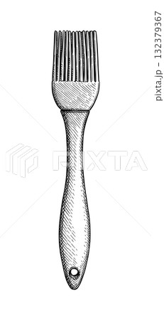 Silicone basting brush ink sketch Silicone basting brush ink sketch 132379367