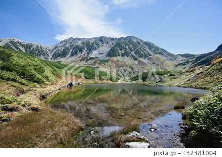 室堂のみどりが池と立山 室堂のみどりが池と立山 132381004