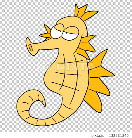 海馬的插圖 132381846