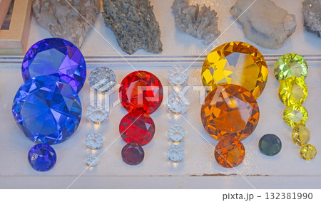 Crystal Glass Diamonds Gems 132381990