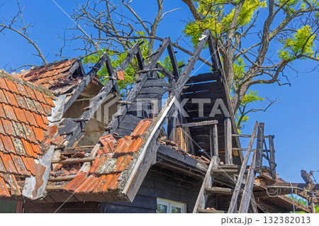 Cabin Attic Fire Damage Cabin Attic Fire Damage 132382013