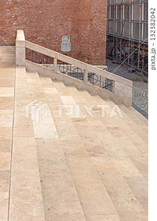 Stone Stairs Szeged Hungary Stone Stairs Szeged Hungary 132382042