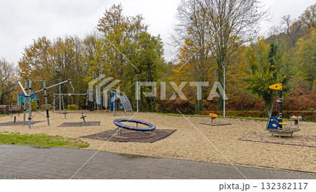 Modern Children Playground Autumn 132382117