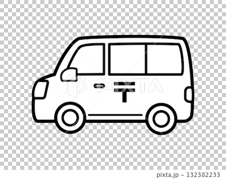 郵件車_單色 132382233