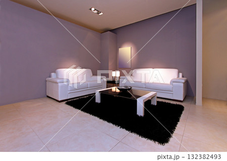 Two sofa purple room Two sofa purple room 132382493