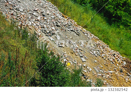 Dump debris in nature Dump debris in nature 132382542