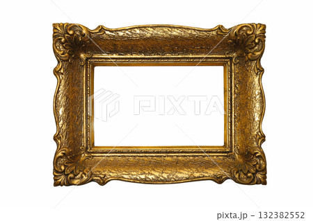 Old gold rectangular frame Old gold rectangular frame 132382552