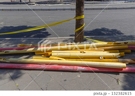 Old Pipes Conduits Construction Old Pipes Conduits Construction 132382615