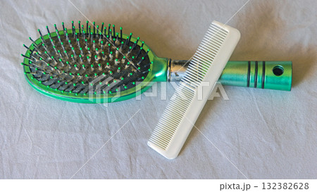 Dirty Hair Brush Comb 132382628