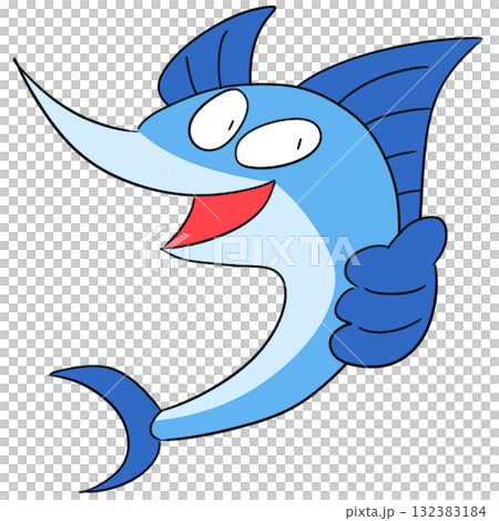 カジキマグロのイラスト カジキマグロのイラスト 132383184