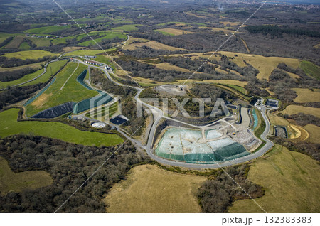 Waste disposal site overview in Saint-Pee-sur-Nivelle during daytime 132383383