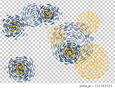 starry night impressionist style painting llustartion background art 132383725