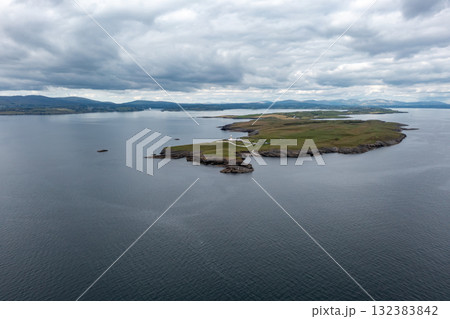 Aerial View of St John's Point Lighthouse in County Donegal, Ireland Aerial View of St John's Point Lighthouse in County Donegal, Ireland 132383842