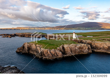 Aerial view of Rathlin O'Birne island in County Donegal, Irleand Aerial view of Rathlin O'Birne island in County Donegal, Irleand 132384099