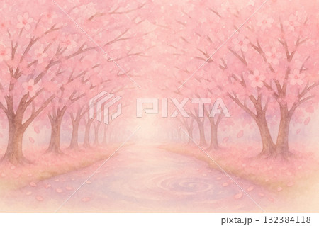 桜シリーズ:桜のトンネル 桜シリーズ:桜のトンネル 132384118