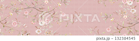 Handpainted Diverse Floral Decorative Pattern Collection Artwork Assortment 132384545