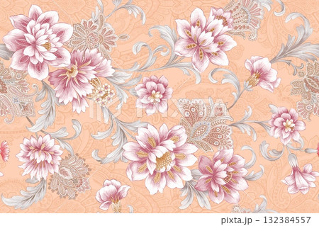 Handpainted Diverse Floral Decorative Pattern Collection Artwork Assortment Handpainted Diverse Floral Decorative Pattern Collection Artwork Assortment 132384557