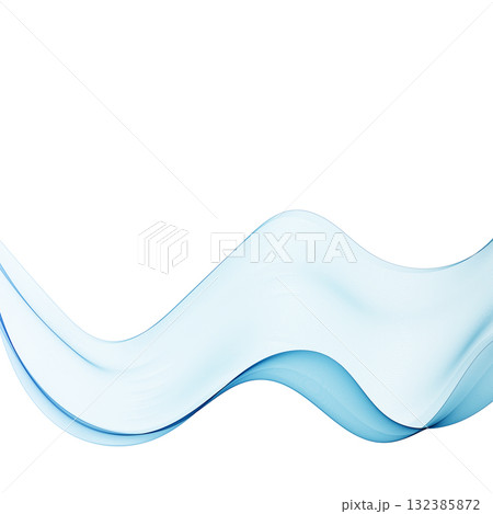 A single elegant transparent blue wave creates a clean and modern vector background. Eps 10 A single elegant transparent blue wave creates a clean and modern vector background. Eps 10 132385872
