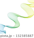 Elegant abstract flowing gradient wave design in blue and green colors freely moving. Eps 10 132385887